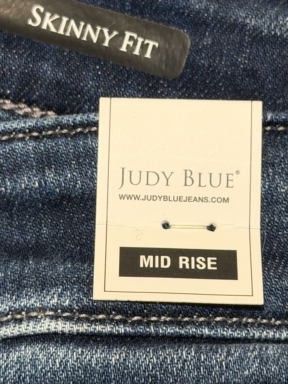 Judy Blue Dark Blue Skinny Fit Mid Rise Jeans